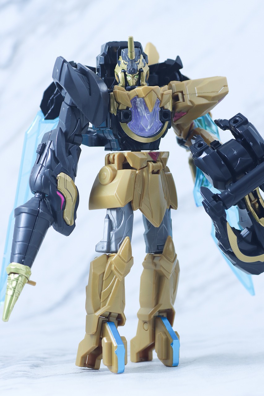 ミニプラ　テガソードブラック　ユニコーンドリル50　レビュー　アクション