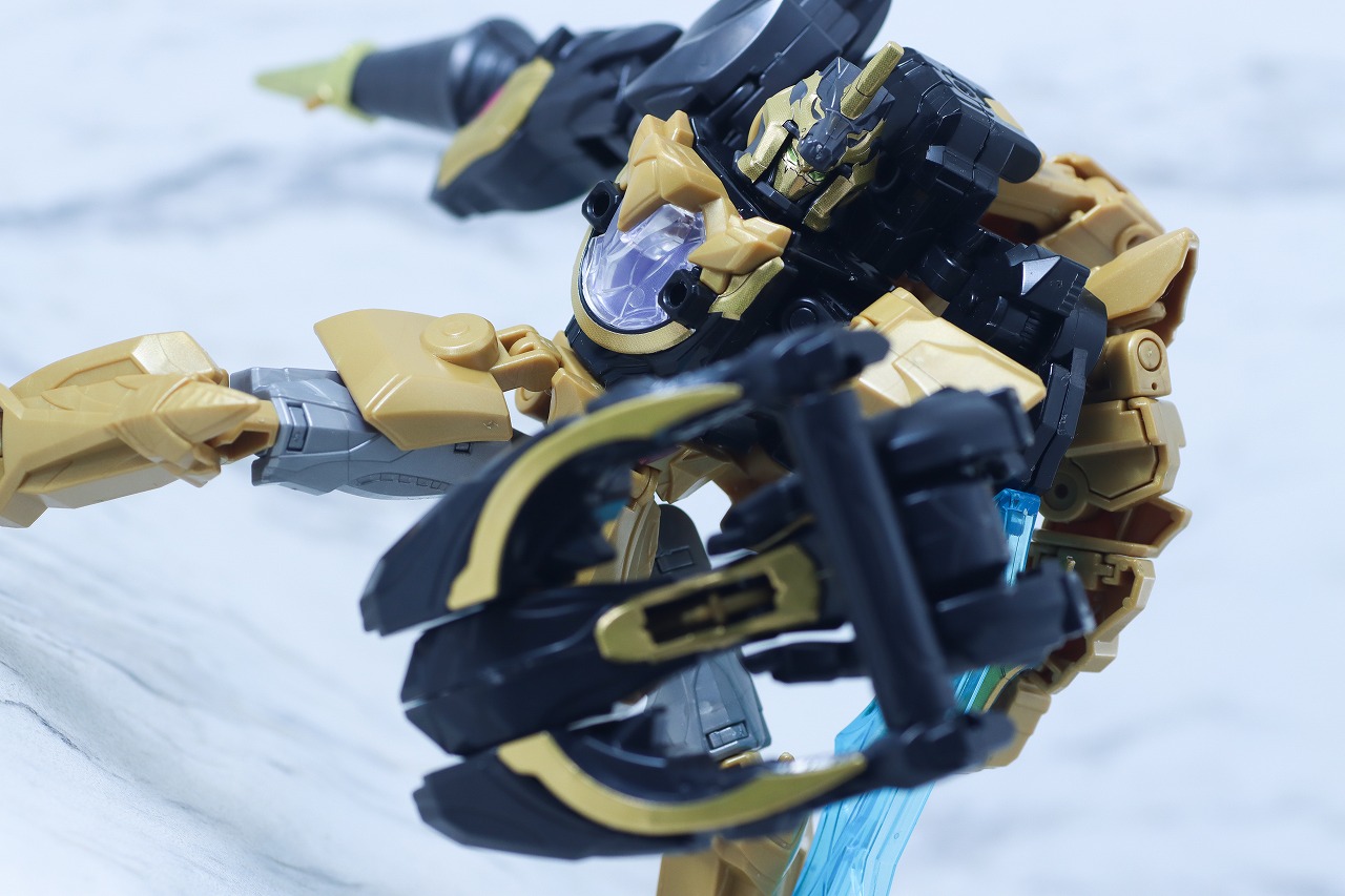 ミニプラ　テガソードブラック　ユニコーンドリル50　レビュー　アクション