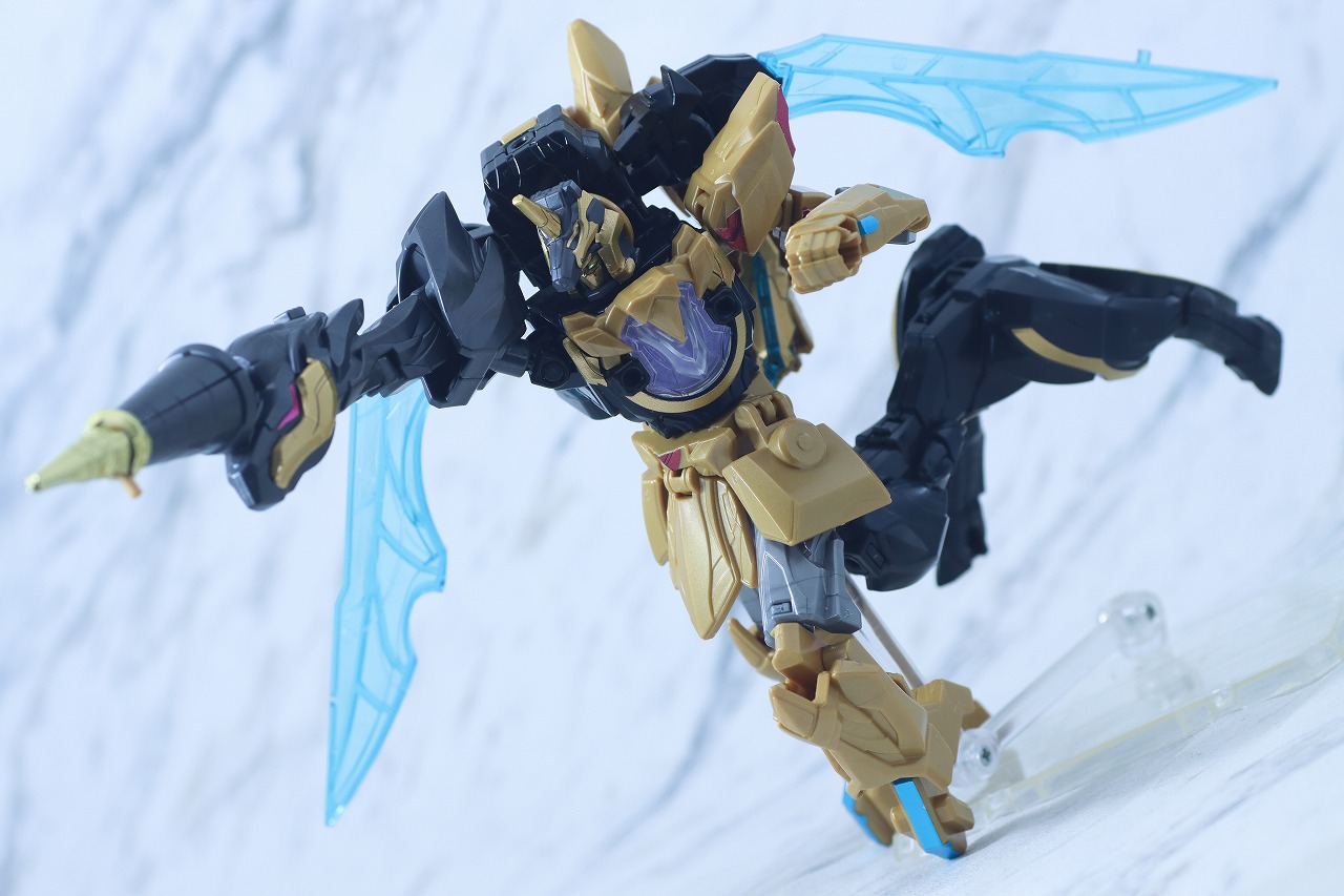 ミニプラ　テガソードブラック　ユニコーンドリル50　レビュー　アクション　突進モード