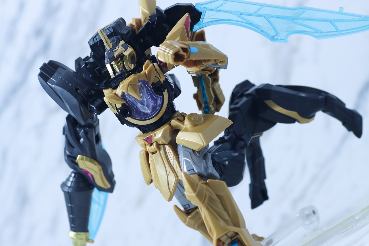 ミニプラ　テガソードブラック　ユニコーンドリル50　レビュー　アクション　突進モード