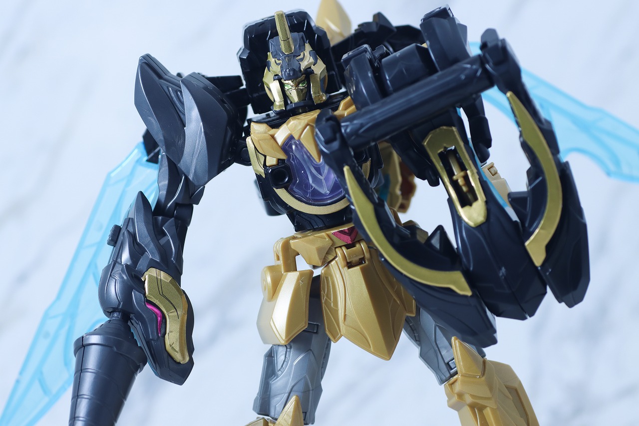 ミニプラ　ユニコーンドリル50（テガソードブラック）　レビュー　合体ギミック