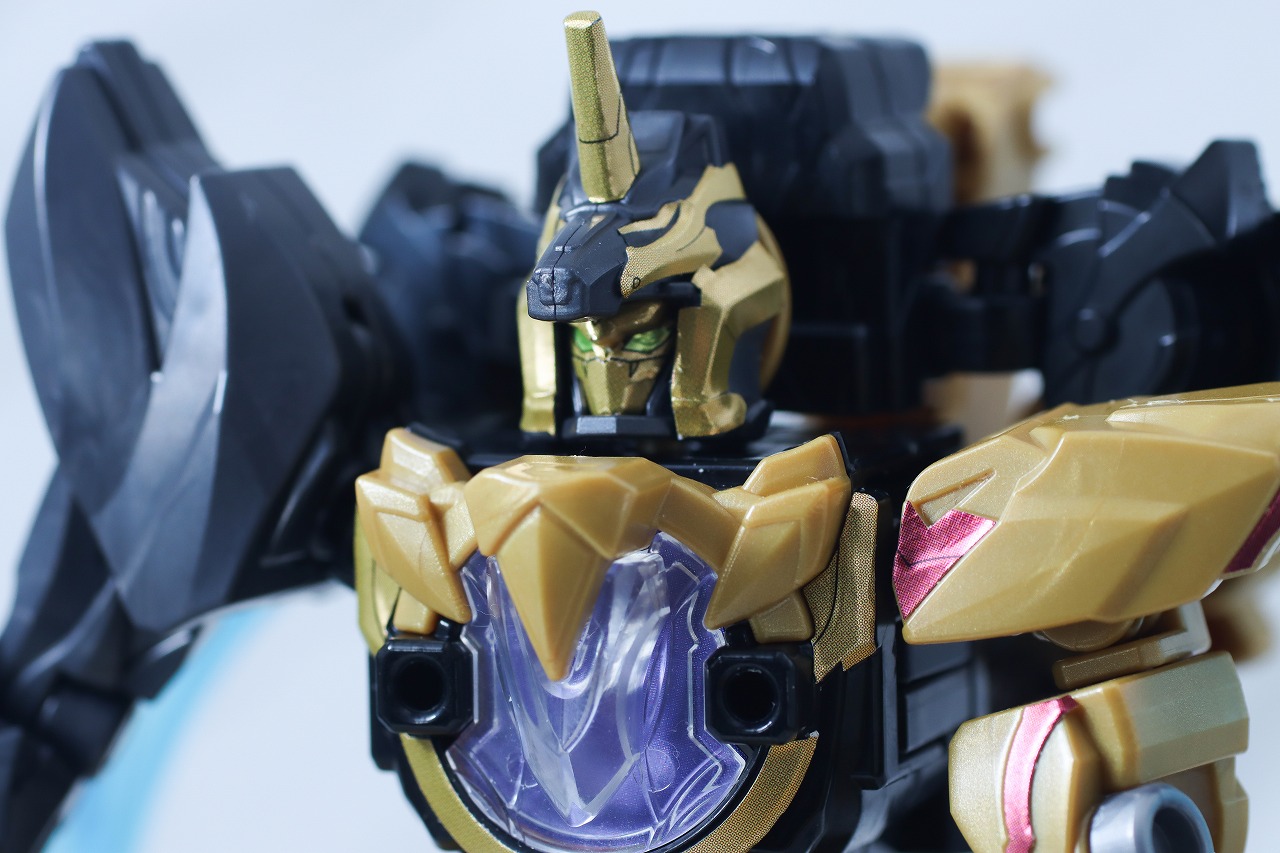 ミニプラ　ユニコーンドリル50（テガソードブラック）　レビュー　合体ギミック