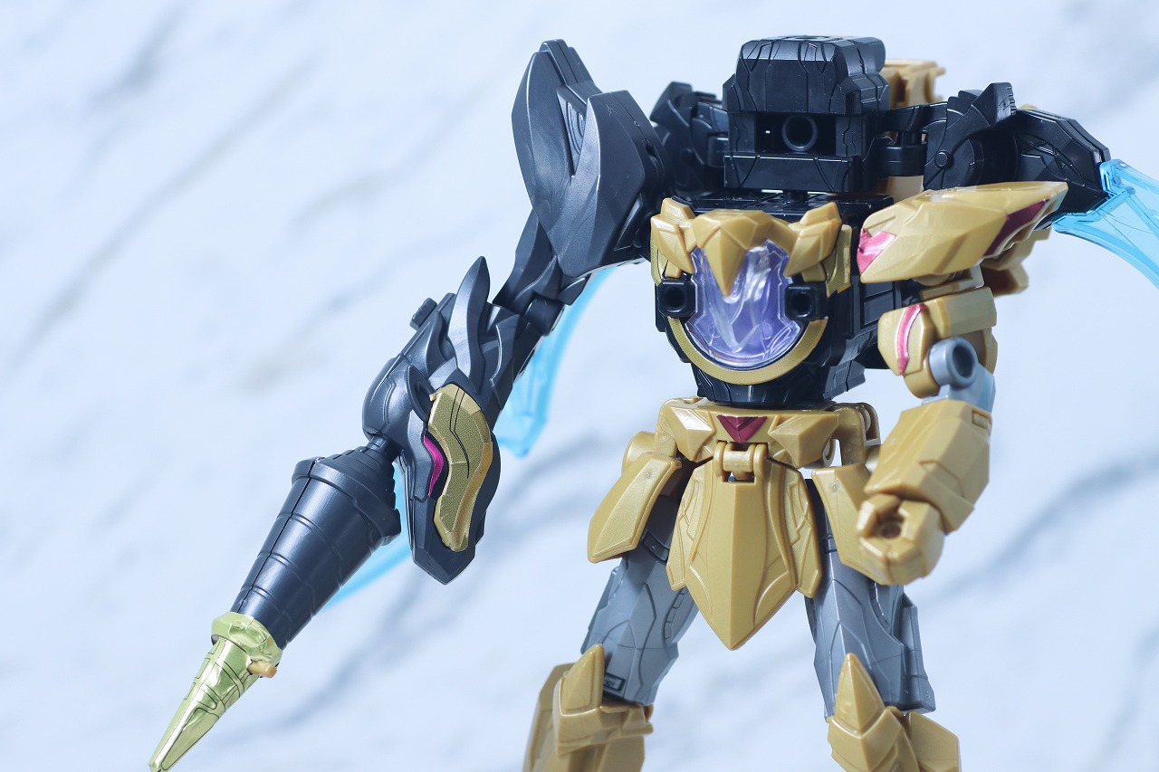 ミニプラ　ユニコーンドリル50（テガソードブラック）　レビュー　合体ギミック