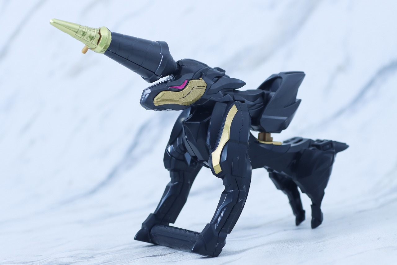 ミニプラ　ユニコーンドリル50（テガソードブラック）　レビュー　本体