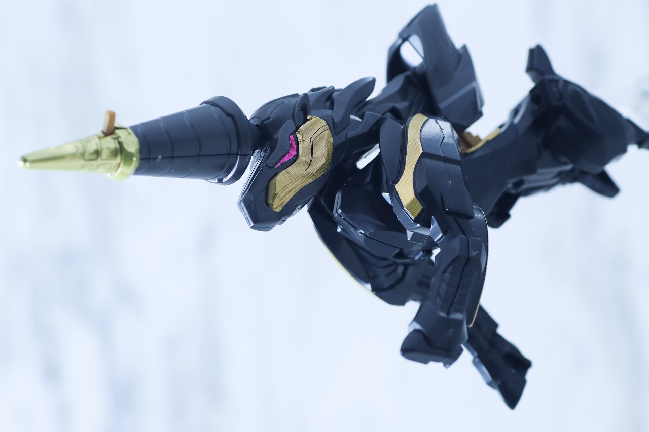 ミニプラ　テガソード　ユニコーンドリル50　レビュー　アクション