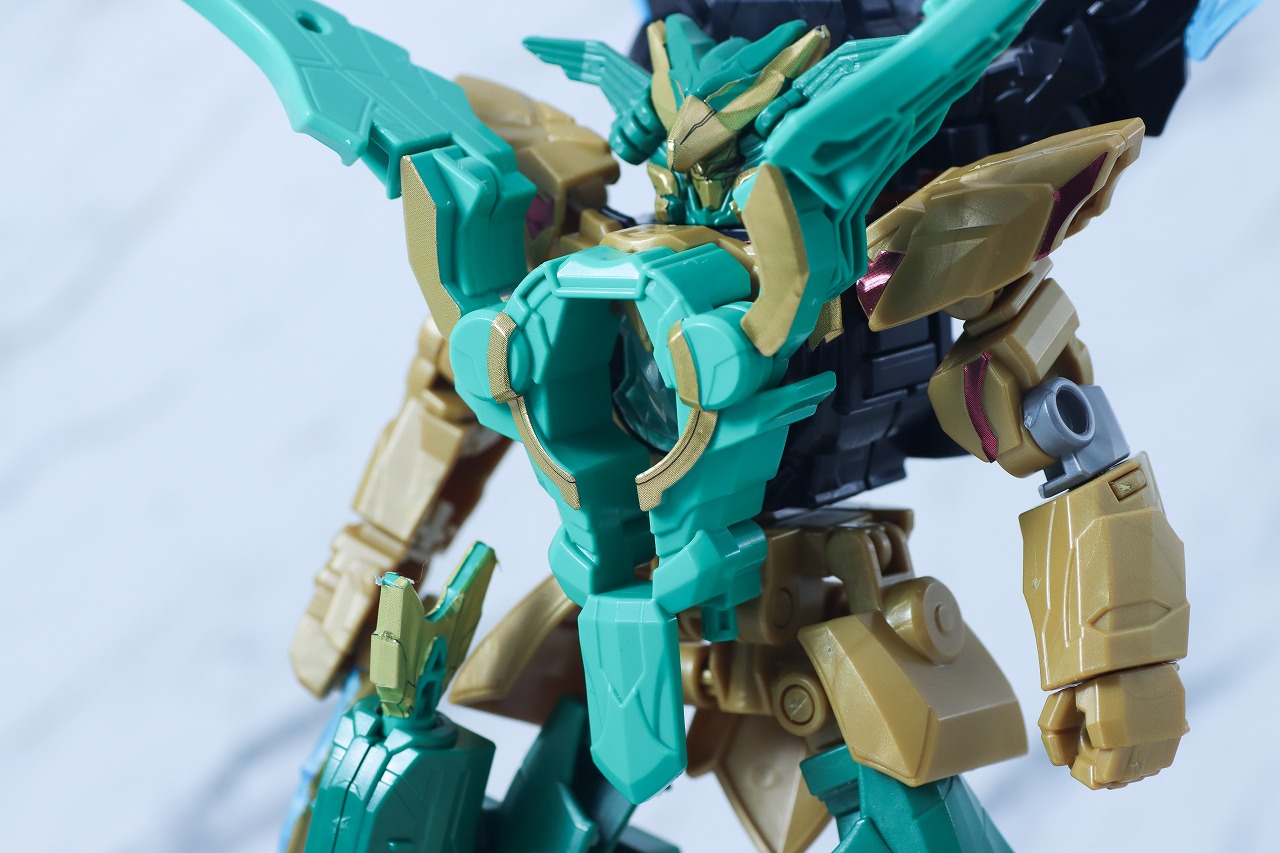 ミニプラ　テガソードグリーン（イーグルシューター50）　レビュー　合体ギミック