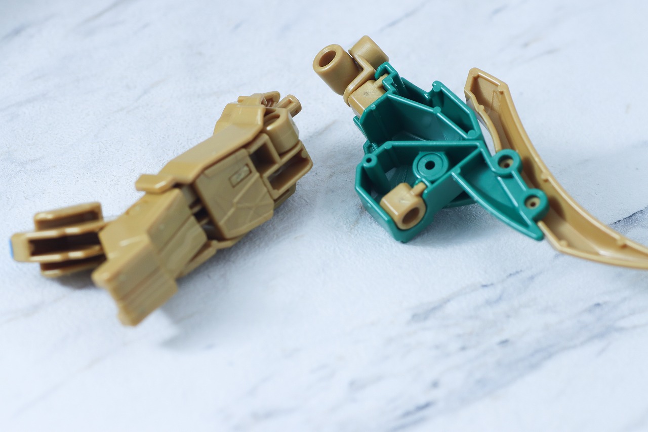 ミニプラ　テガソードグリーン（イーグルシューター50）　レビュー　合体ギミック