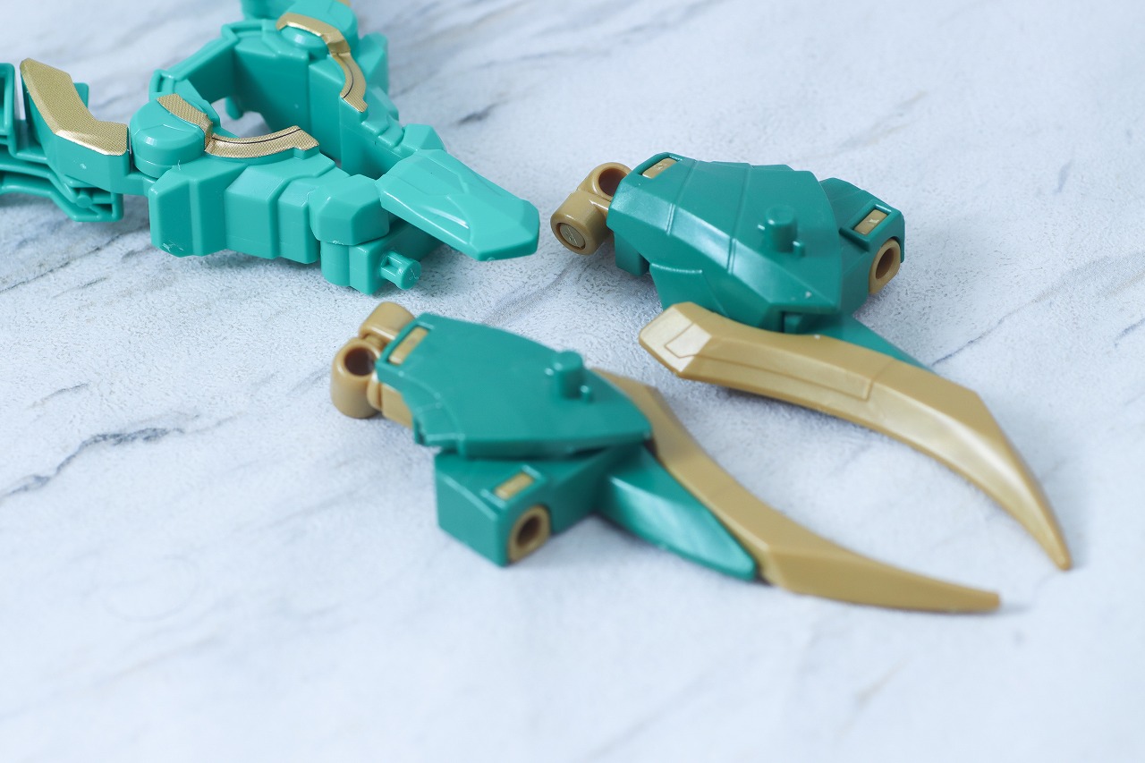 ミニプラ　テガソードグリーン（イーグルシューター50）　レビュー　合体ギミック