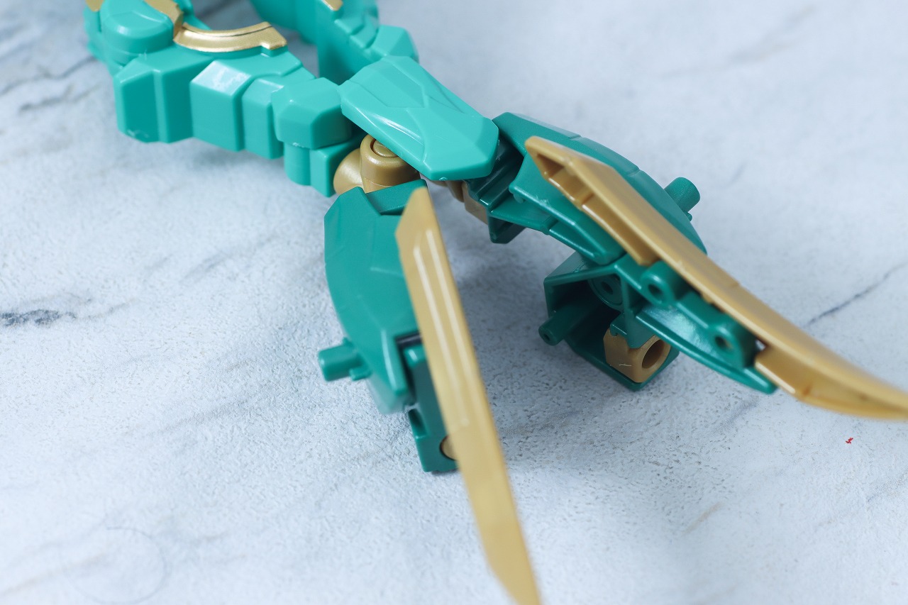 ミニプラ　テガソードグリーン（イーグルシューター50）　レビュー　合体ギミック