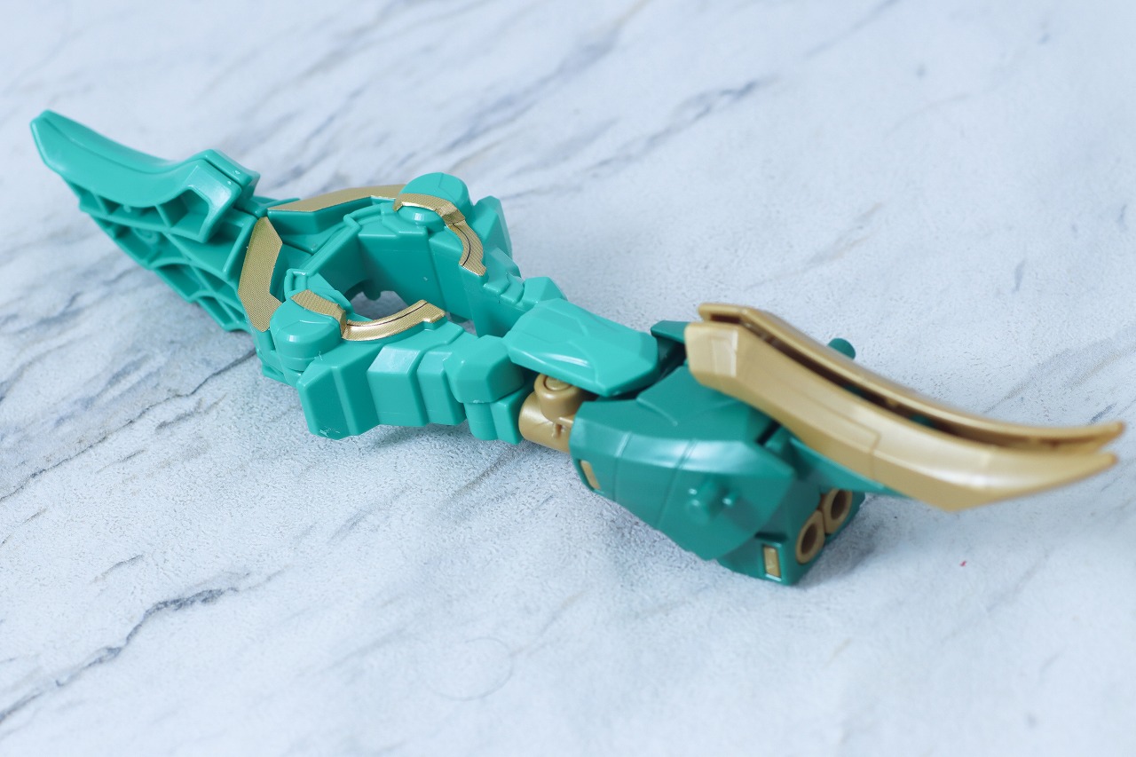 ミニプラ　テガソードグリーン（イーグルシューター50）　レビュー　合体ギミック