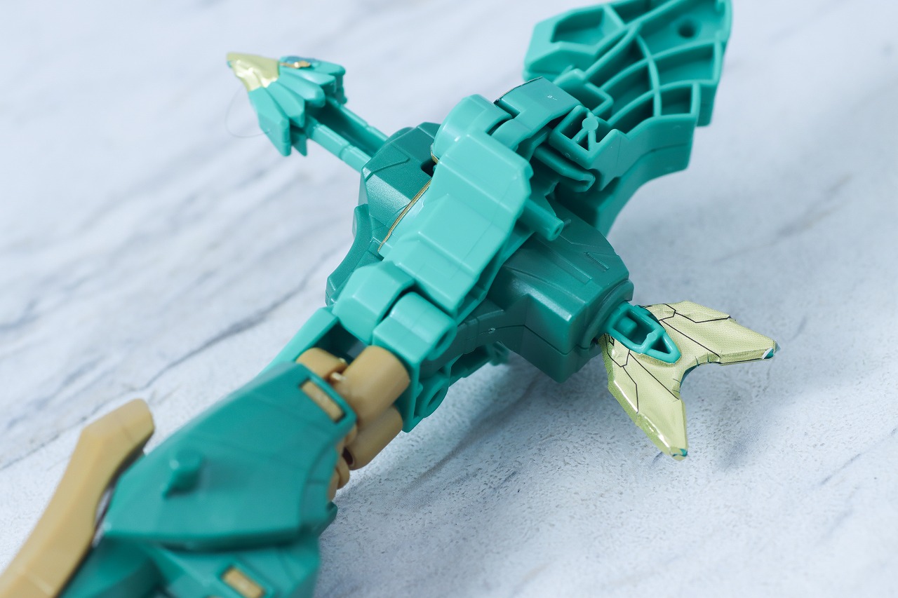 ミニプラ　テガソードグリーン（イーグルシューター50）　レビュー　合体ギミック