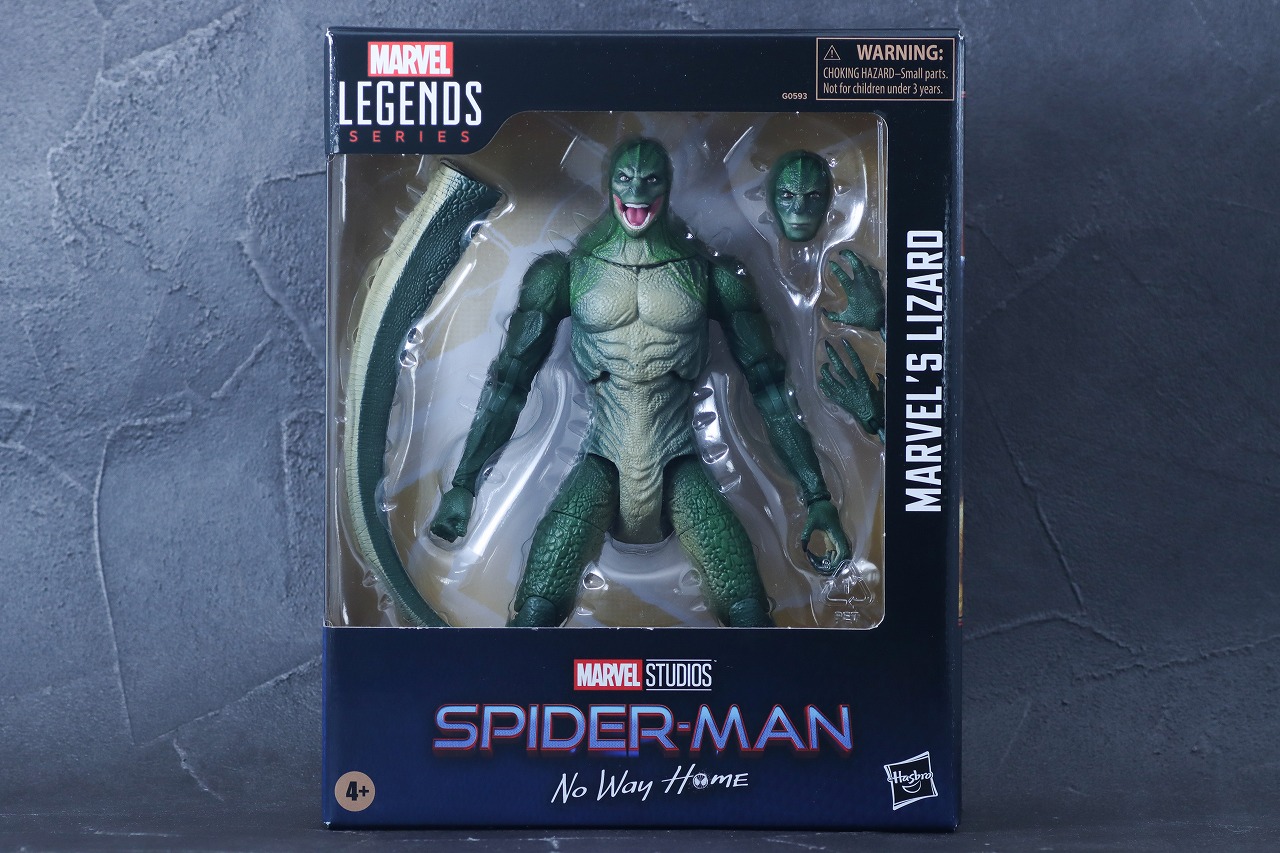 マーベルレジェンド　リザード　スパイダーマン：ノー・ウェイ・ホーム　レビュー　パッケージ
