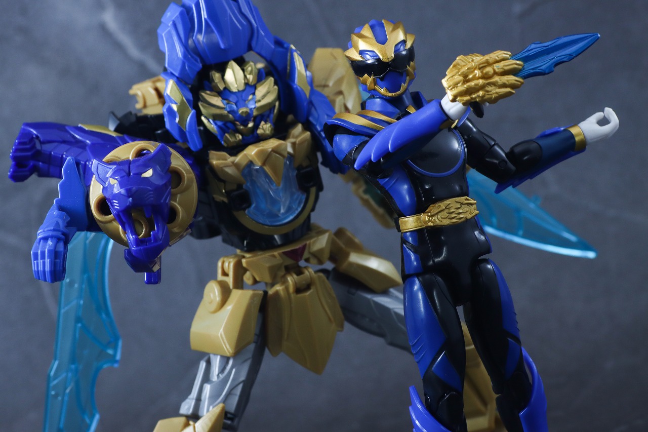 アクションヒーロー　ゴジュウレオン　レビュー　アクション　ミニプラ　テガソードブルー