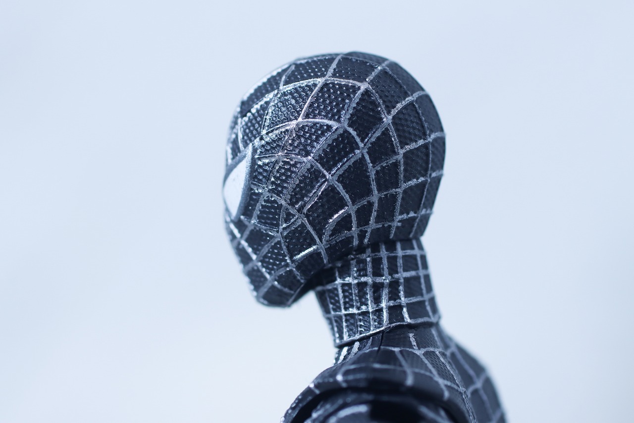 マーベルレジェンド　スパイダーマン ブラックスーツ（『スパイダーマン3』）　レビュー　付属品　マスクヘッド