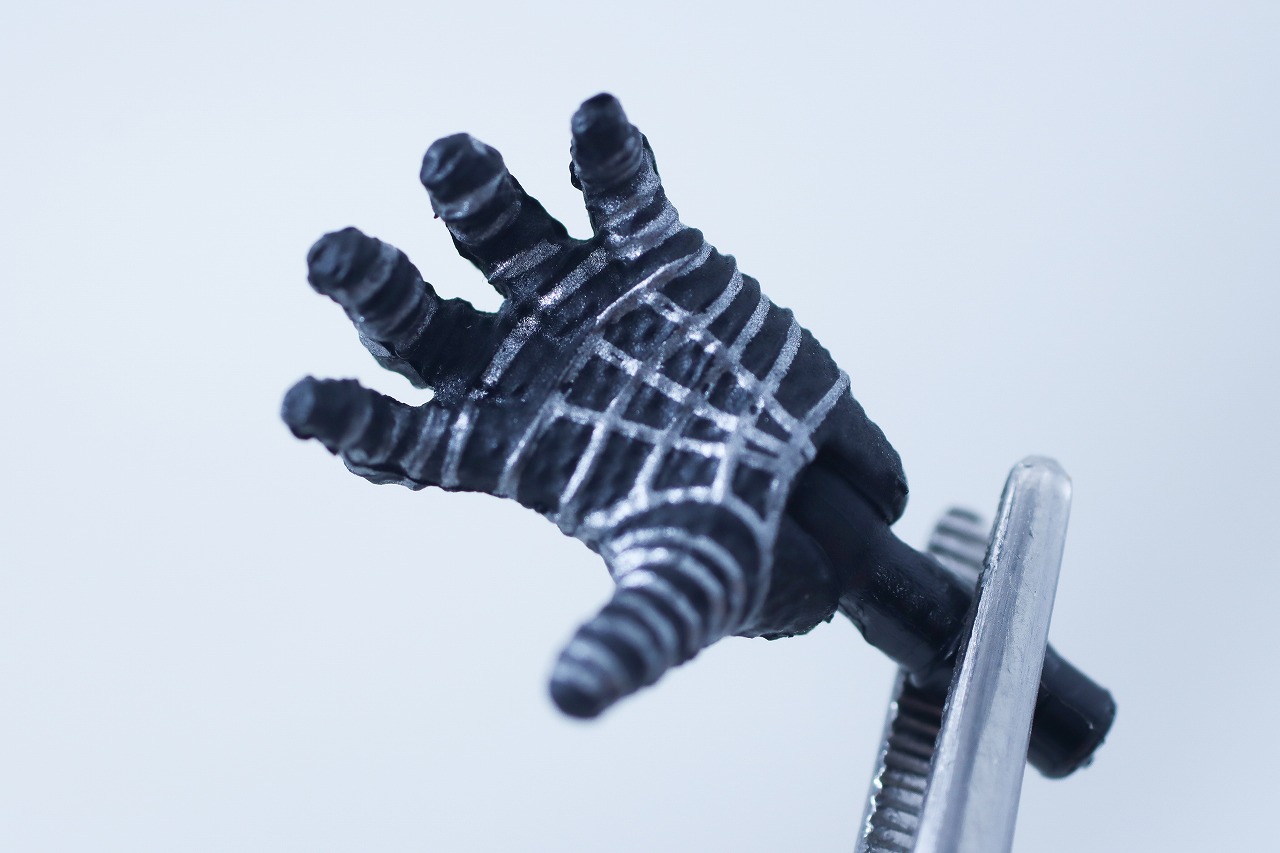 マーベルレジェンド　スパイダーマン ブラックスーツ（『スパイダーマン3』）　レビュー　付属品　手首