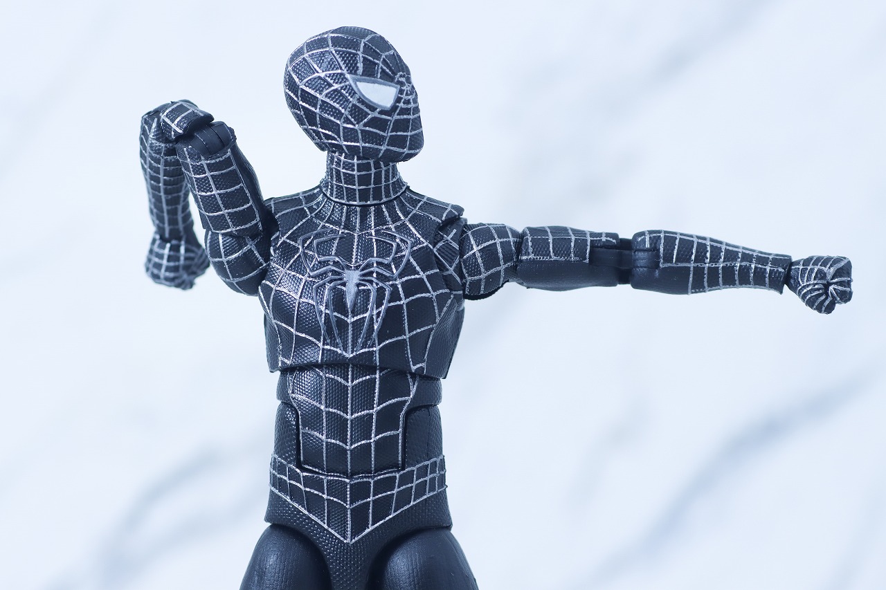 マーベルレジェンド　スパイダーマン ブラックスーツ（『スパイダーマン3』）　レビュー　可動範囲