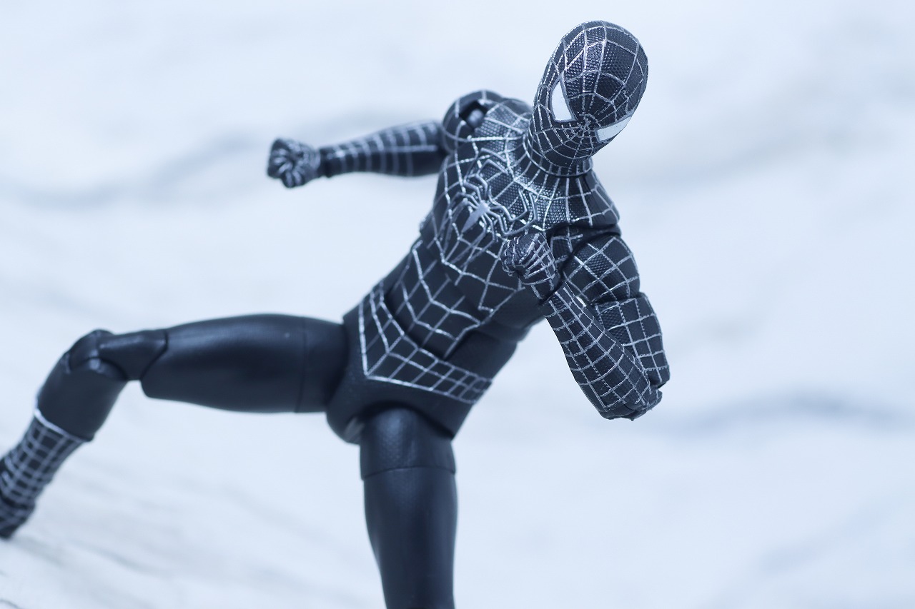 マーベルレジェンド　スパイダーマン ブラックスーツ（『スパイダーマン3』）　レビュー　アクション