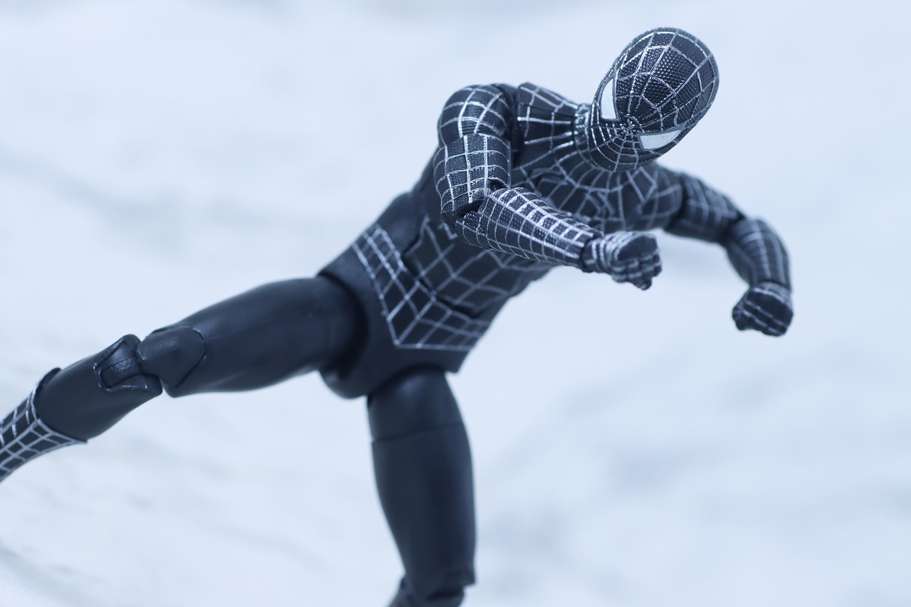 マーベルレジェンド　スパイダーマン ブラックスーツ（『スパイダーマン3』）　レビュー　アクション