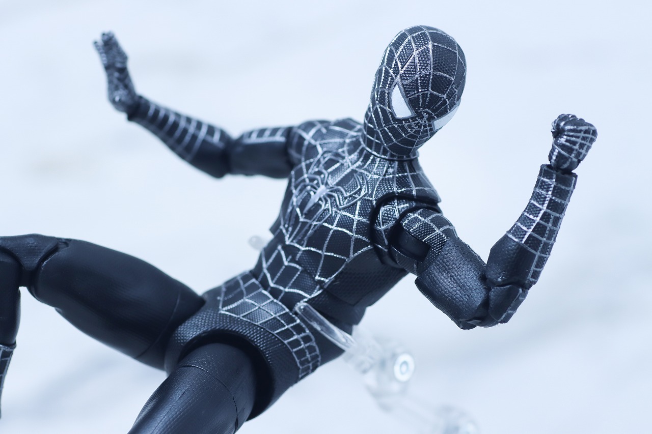 マーベルレジェンド　スパイダーマン ブラックスーツ（『スパイダーマン3』）　レビュー　アクション