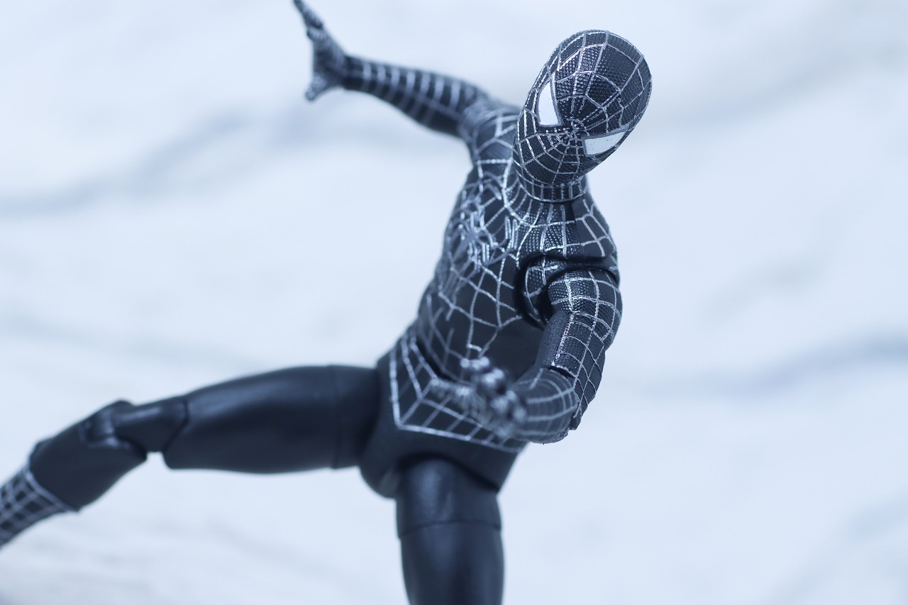 マーベルレジェンド　スパイダーマン ブラックスーツ（『スパイダーマン3』）　レビュー　アクション