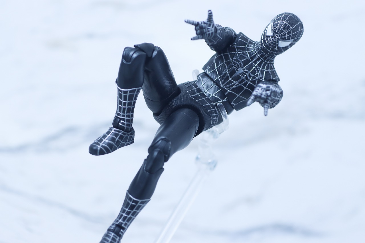 マーベルレジェンド　スパイダーマン ブラックスーツ（『スパイダーマン3』）　レビュー　アクション