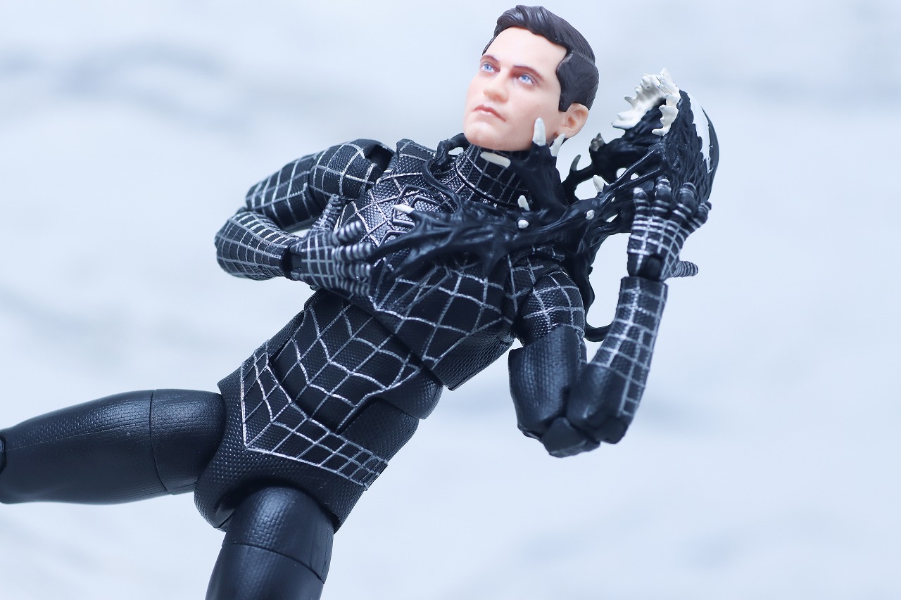 マーベルレジェンド　スパイダーマン ブラックスーツ（『スパイダーマン3』）　レビュー　アクション
