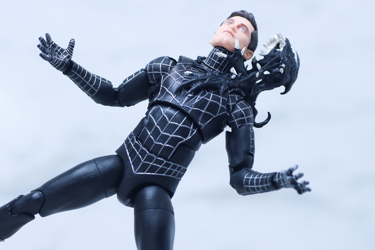 マーベルレジェンド　スパイダーマン ブラックスーツ（『スパイダーマン3』）　レビュー　アクション