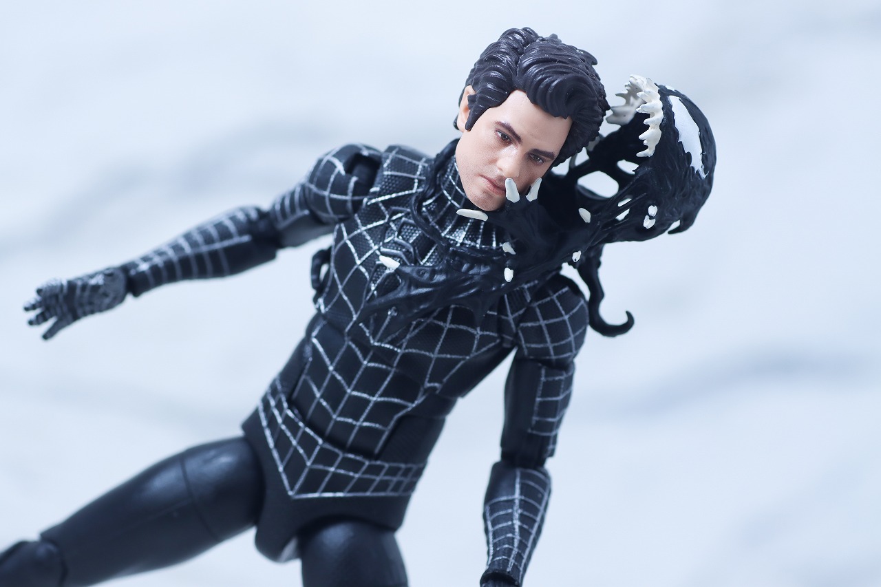 マーベルレジェンド　スパイダーマン ブラックスーツ（『スパイダーマン3』）　レビュー　アクション　アメイジング・スパイダーマン