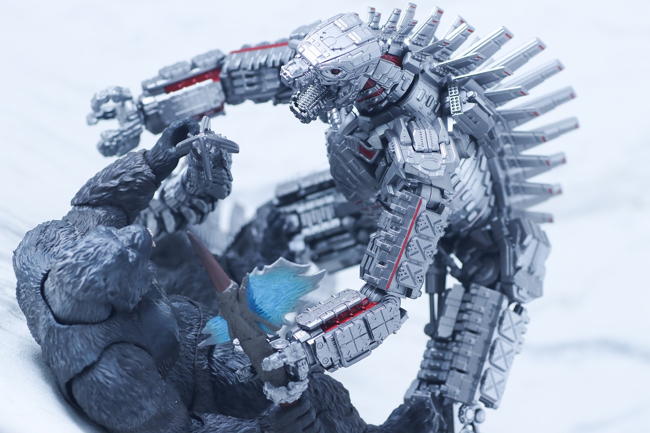 S.H.モンスターアーツメカゴジラ FROM GODZILLA VS. KONG (2021) Final Battle Edition　レビュー　アクション　コング