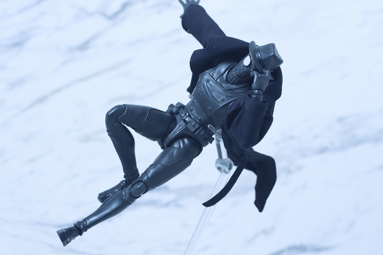 S.H.フィギュアーツ　スパイダーマン・ノワール　アクロス・ザ・スパイダーバース　レビュー　アクション