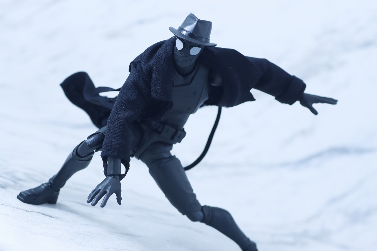 S.H.フィギュアーツ　スパイダーマン・ノワール　アクロス・ザ・スパイダーバース　レビュー　アクション