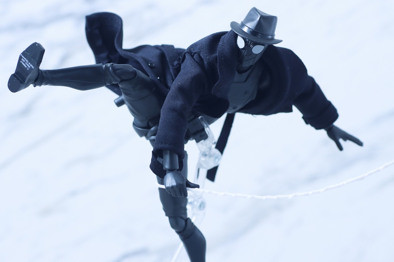 S.H.フィギュアーツ　スパイダーマン・ノワール　アクロス・ザ・スパイダーバース　レビュー　アクション