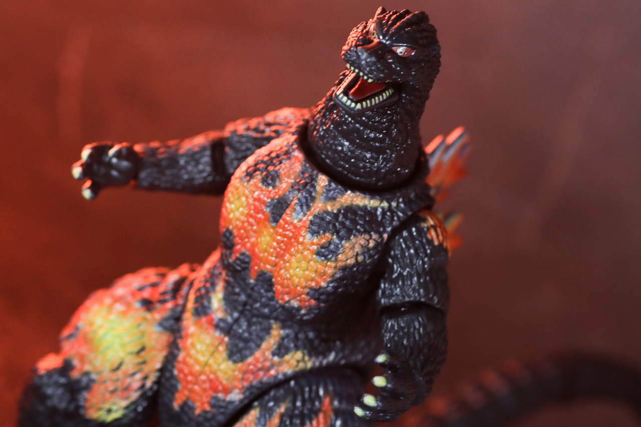 ゴジラアクションフィギュア　バーニングゴジラ　レビュー　アクション　