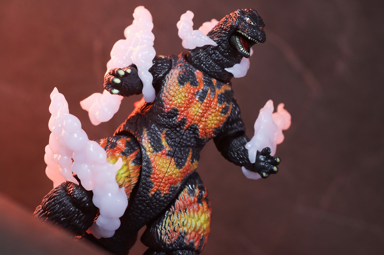 ゴジラアクションフィギュア　バーニングゴジラ（セット版）　レビュー