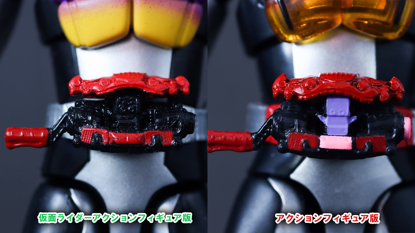 アクションフィギュア　仮面ライダーガヴ ポッピングミフォーム　レビュー　比較　仮面ライダーアクションフィギュア