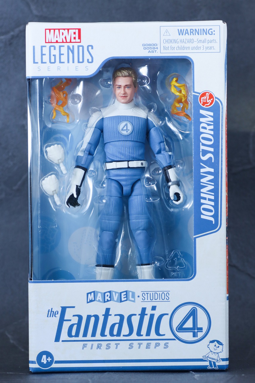 マーベルレジェンド　ジョニー・ストーム（『ファンタスティック4：ファースト・ステップ』）　レビュー　パッケージ