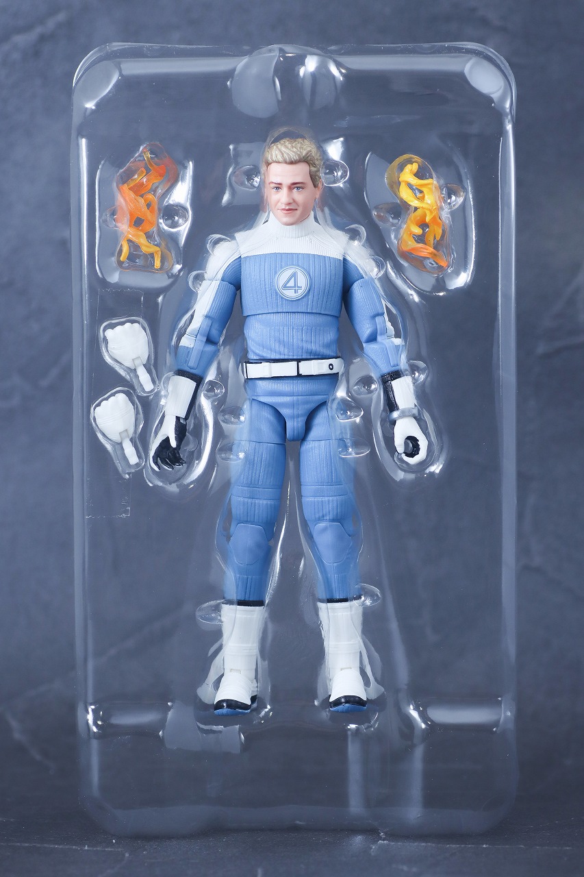 マーベルレジェンド　ジョニー・ストーム（『ファンタスティック4：ファースト・ステップ』）　レビュー　パッケージ