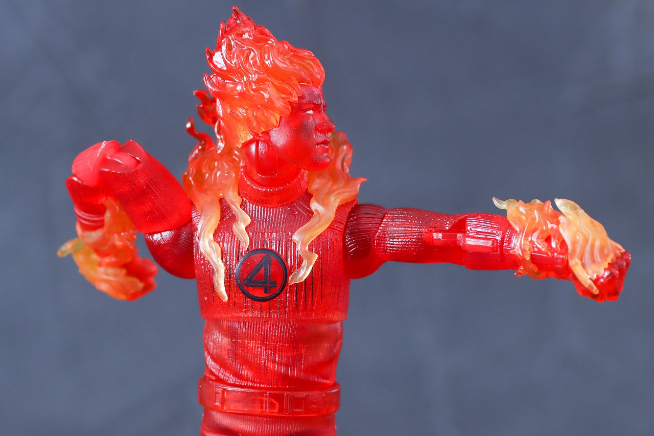 マーベルレジェンド　ヒューマン・トーチ（ファンタスティック4：ファースト・ステップ）　レビュー　可動範囲