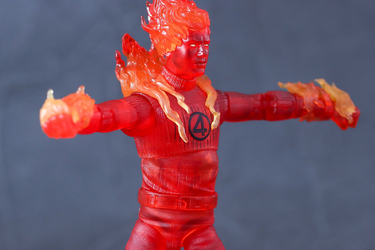 マーベルレジェンド　ヒューマン・トーチ（ファンタスティック4：ファースト・ステップ）　レビュー　可動範囲