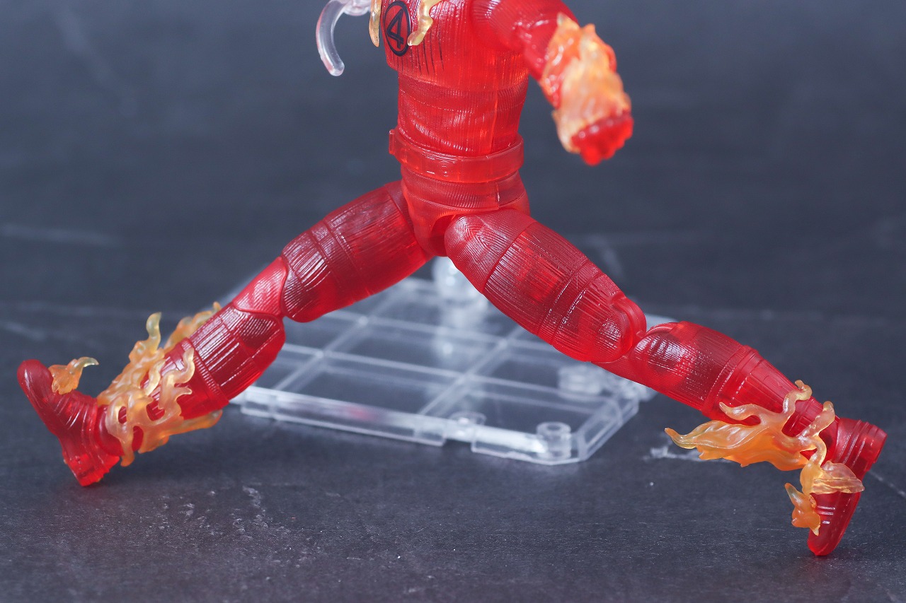 マーベルレジェンド　ヒューマン・トーチ（ファンタスティック4：ファースト・ステップ）　レビュー　可動範囲