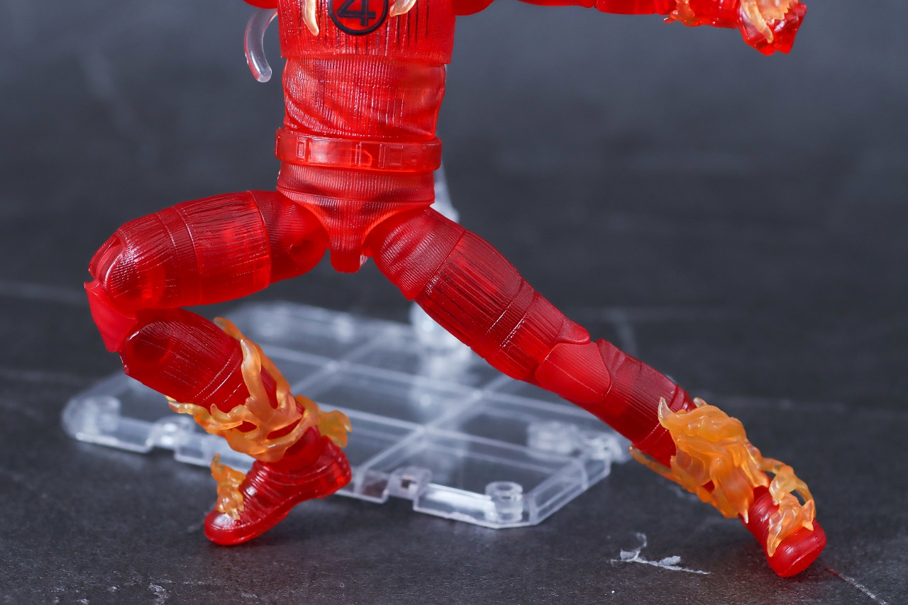 マーベルレジェンド　ヒューマン・トーチ（ファンタスティック4：ファースト・ステップ）　レビュー　可動範囲