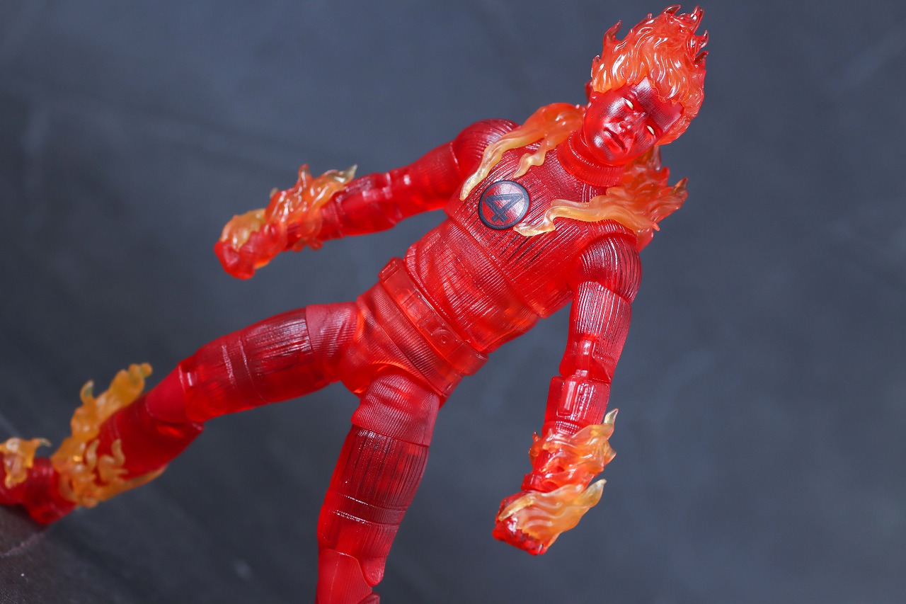 マーベルレジェンド　ヒューマン・トーチ（ファンタスティック4：ファースト・ステップ）　レビュー　アクション