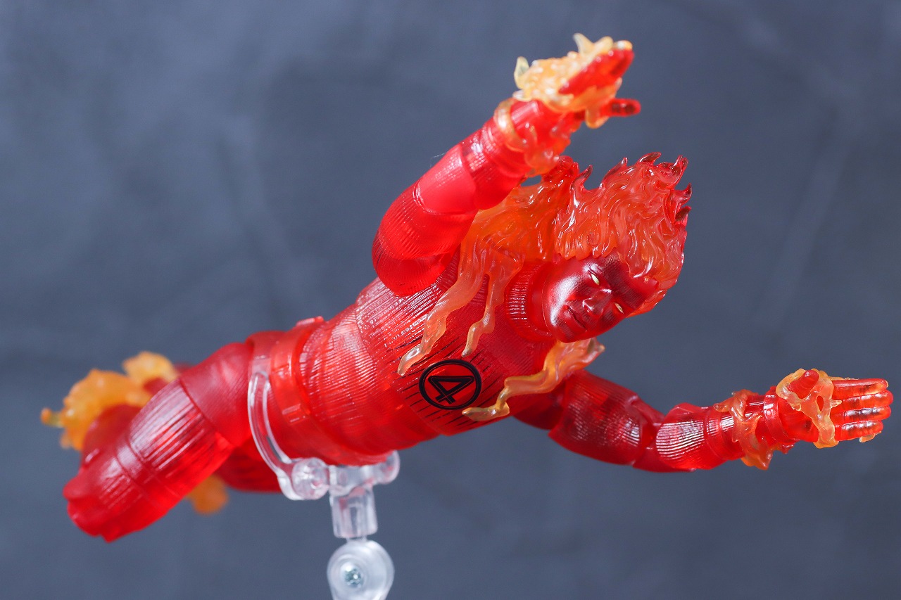 マーベルレジェンド　ヒューマン・トーチ（ファンタスティック4：ファースト・ステップ）　レビュー　アクション