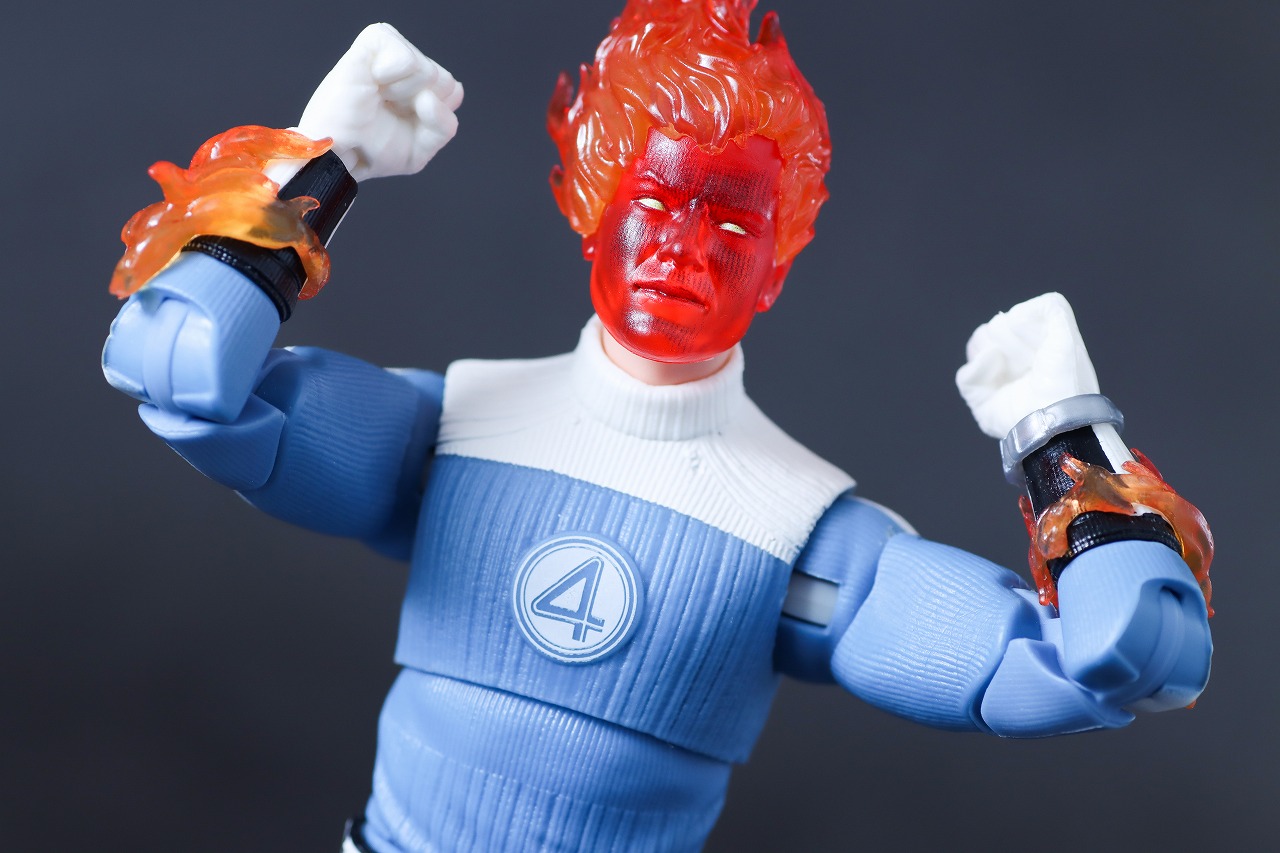 マーベルレジェンド　ヒューマン・トーチ（ファンタスティック4：ファースト・ステップ）　レビュー　アクション