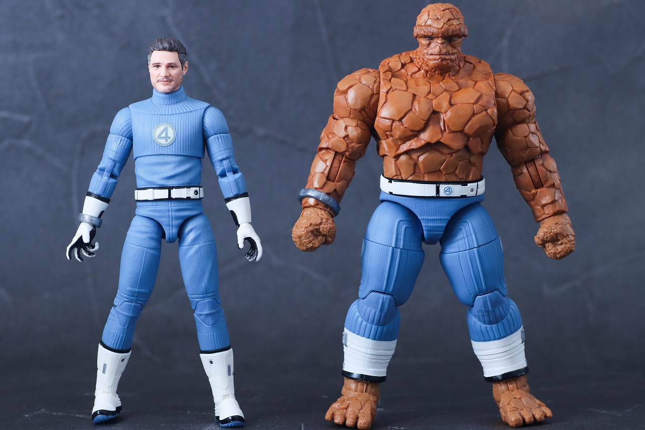 マーベルレジェンド　ベン・グリム　ザ・シング（『ファンタスティック4：ファースト・ステップ』）　レビュー　本体　ミスター・ファンタスティック　比較