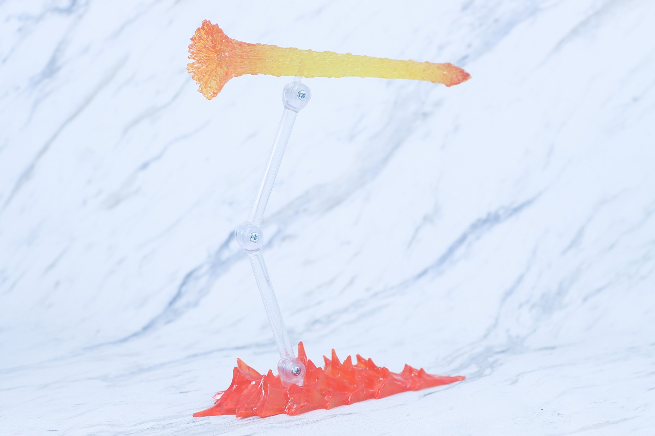 S.H.モンスターアーツ　ゴジラ（1995／バーニングゴジラ） 70周年特別記念Ver.　レビュー　付属品　熱線エフェクト