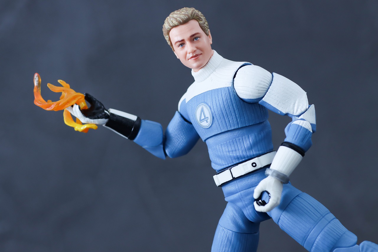 マーベルレジェンド　ジョニー・ストーム（『ファンタスティック4：ファースト・ステップ』）　レビュー　アクション