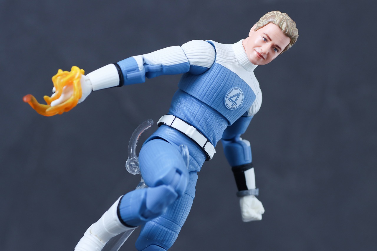 マーベルレジェンド　ジョニー・ストーム（『ファンタスティック4：ファースト・ステップ』）　レビュー　アクション