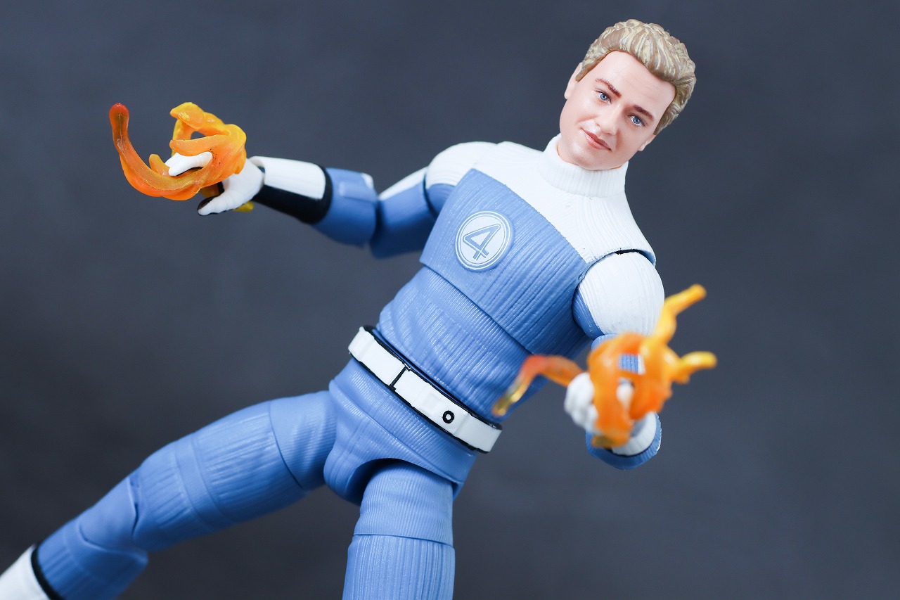 マーベルレジェンド　ジョニー・ストーム（『ファンタスティック4：ファースト・ステップ』）　レビュー　アクション