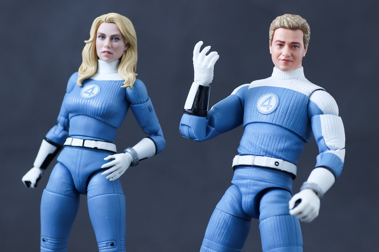 マーベルレジェンド　スー・ストーム　インビジブル・ウーマン（ファンタスティック4：ファースト・ステップ）　レビュー　アクション　ジョニー・ストーム